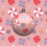 Peppermint Candy Bauble