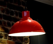 Red Overhead Lamp