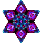 Star And Hearts Mandala PNG