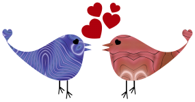 Two Lovebirds PNG