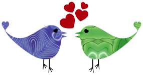 Two Lovebirds PNG