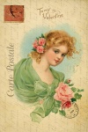Valentine Vintage Postcard