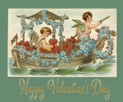 Vintage Cupid Valentine Card