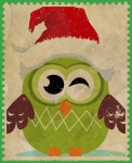 Vintage Owl Stamp