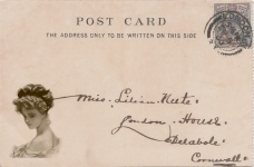 Vintage Woman Postcard