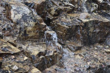 Water Running Down Rocks