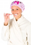 Woman Brushing Teeth