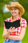 Woman With Ebook Reader