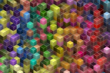 Cube Colorful Colors Background