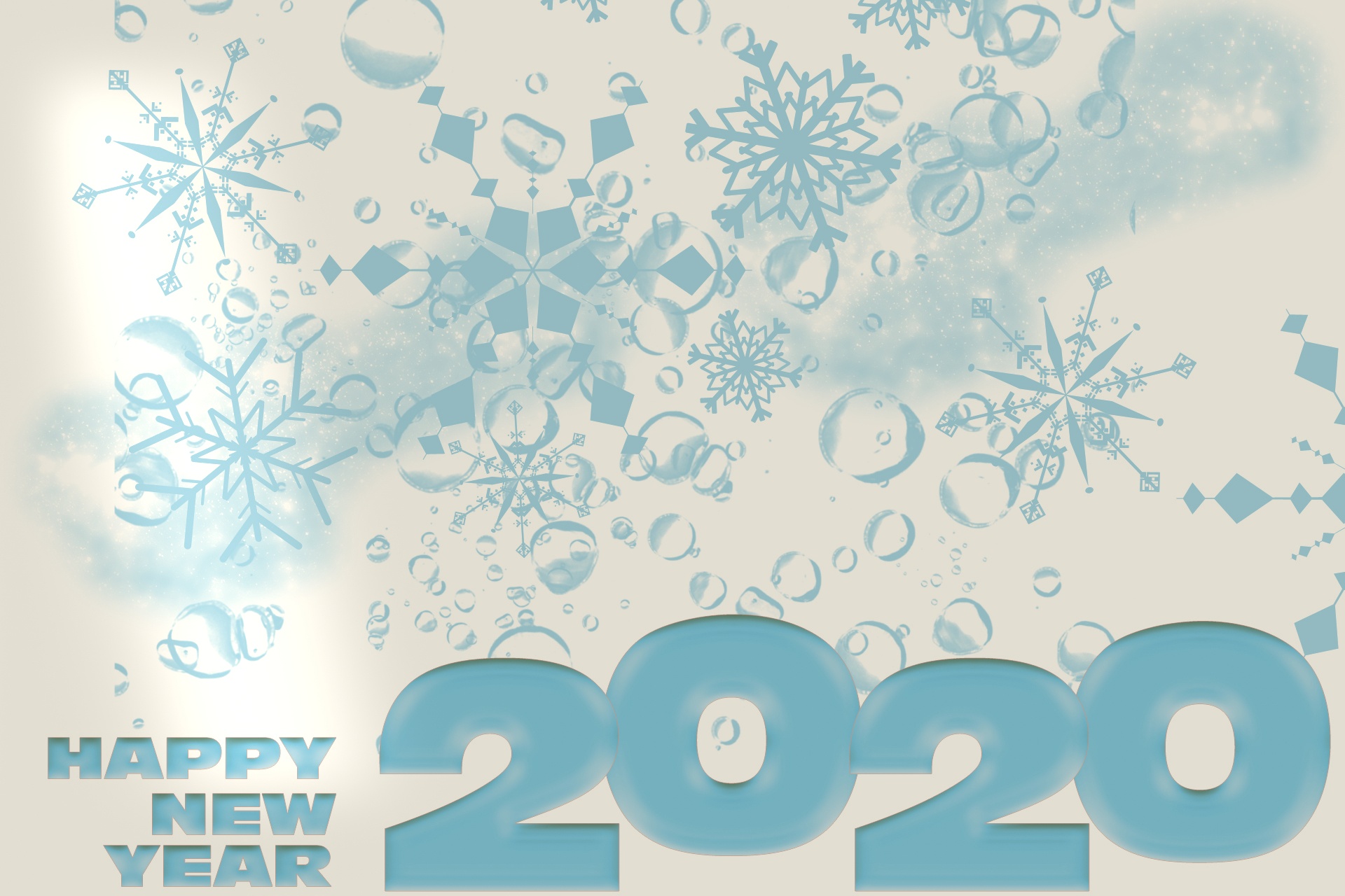 2020 Blue And White Postcard