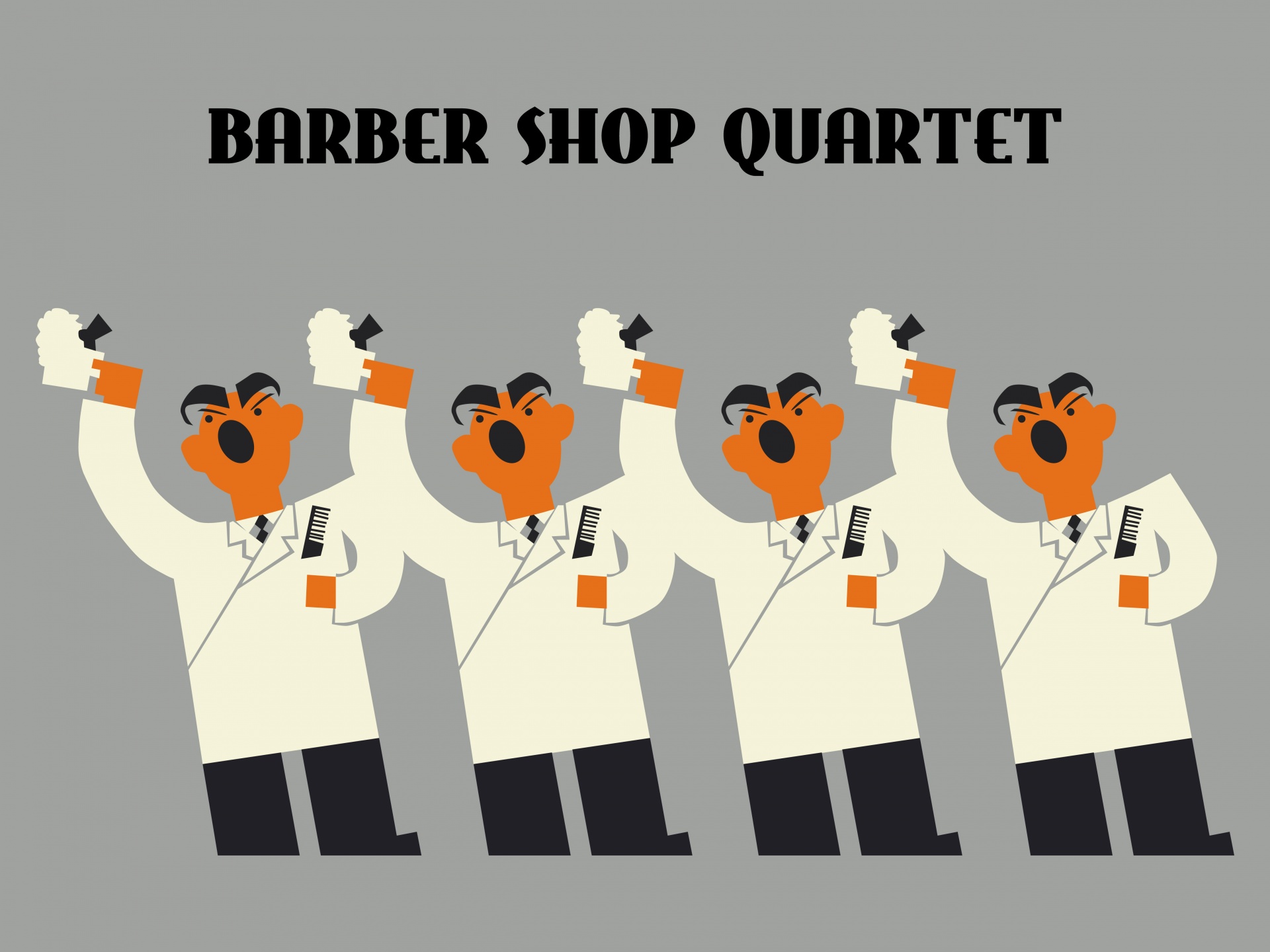 Barber Shop Quartet Poster