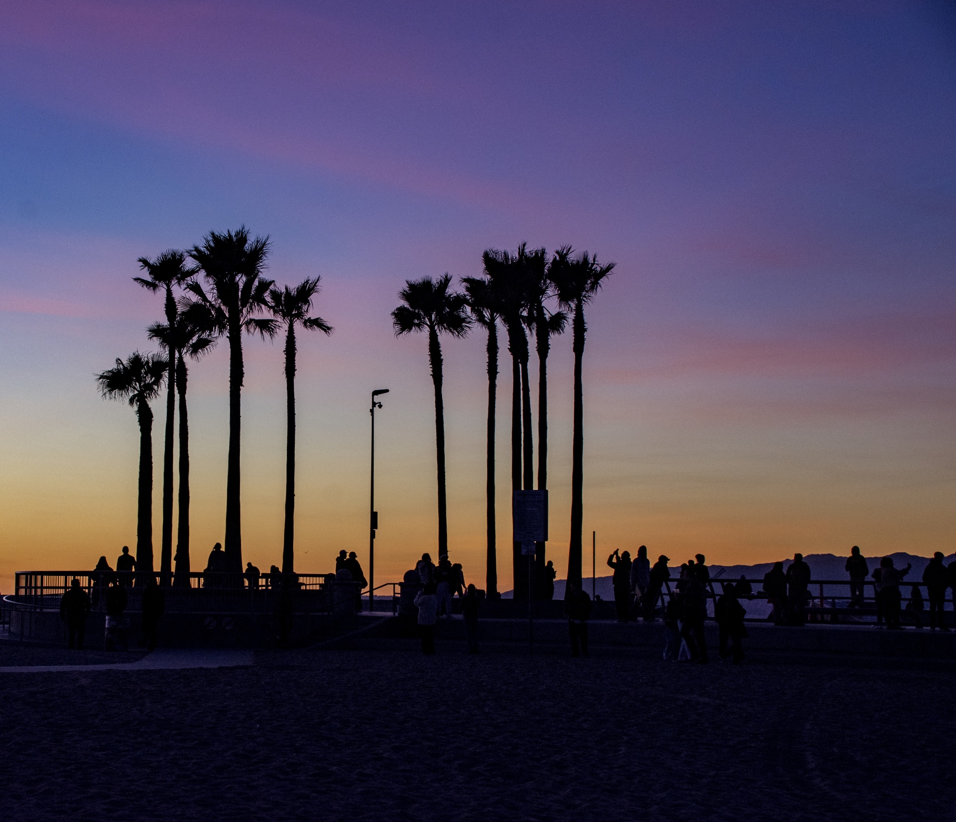 Beach Silhouette Sunset