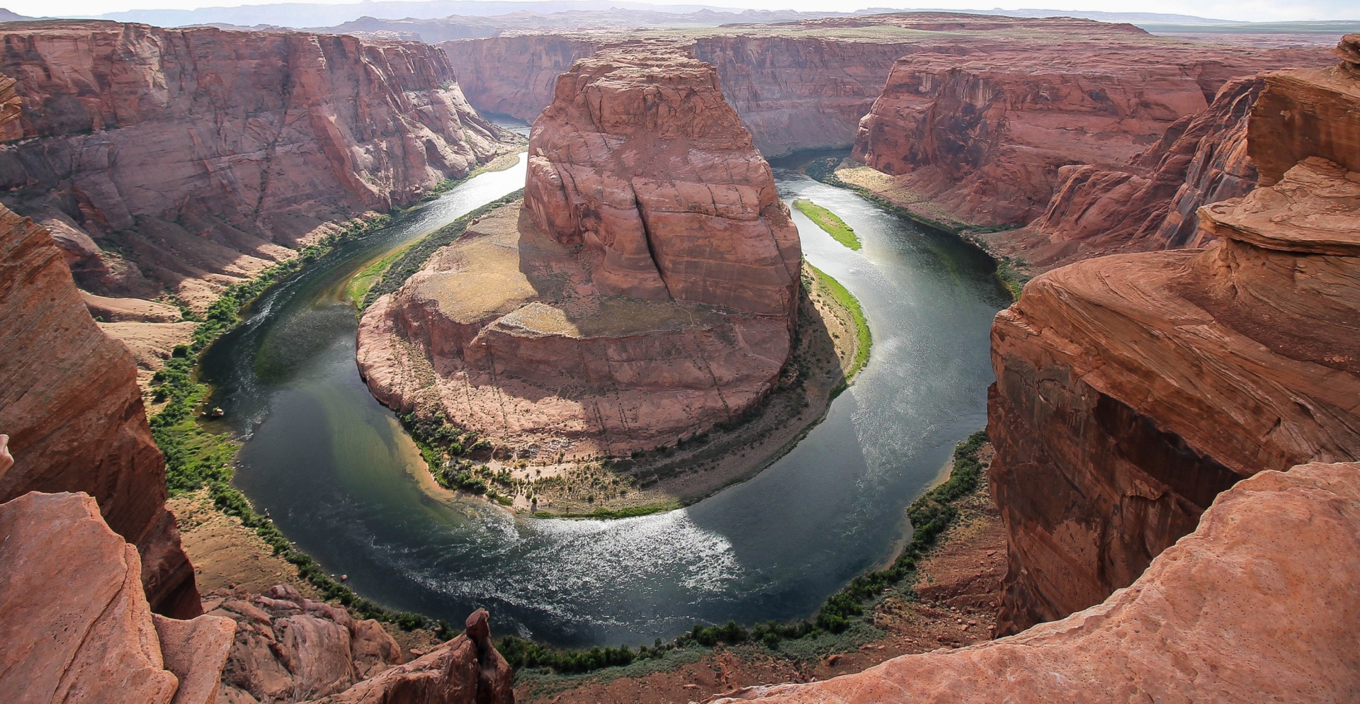 Horseshoe-shaped Meander of the Colorado River in Arizona