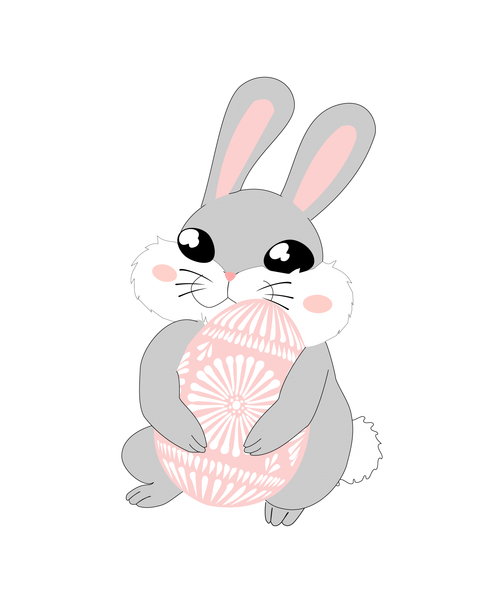 Easter Bunny Cute Illustration