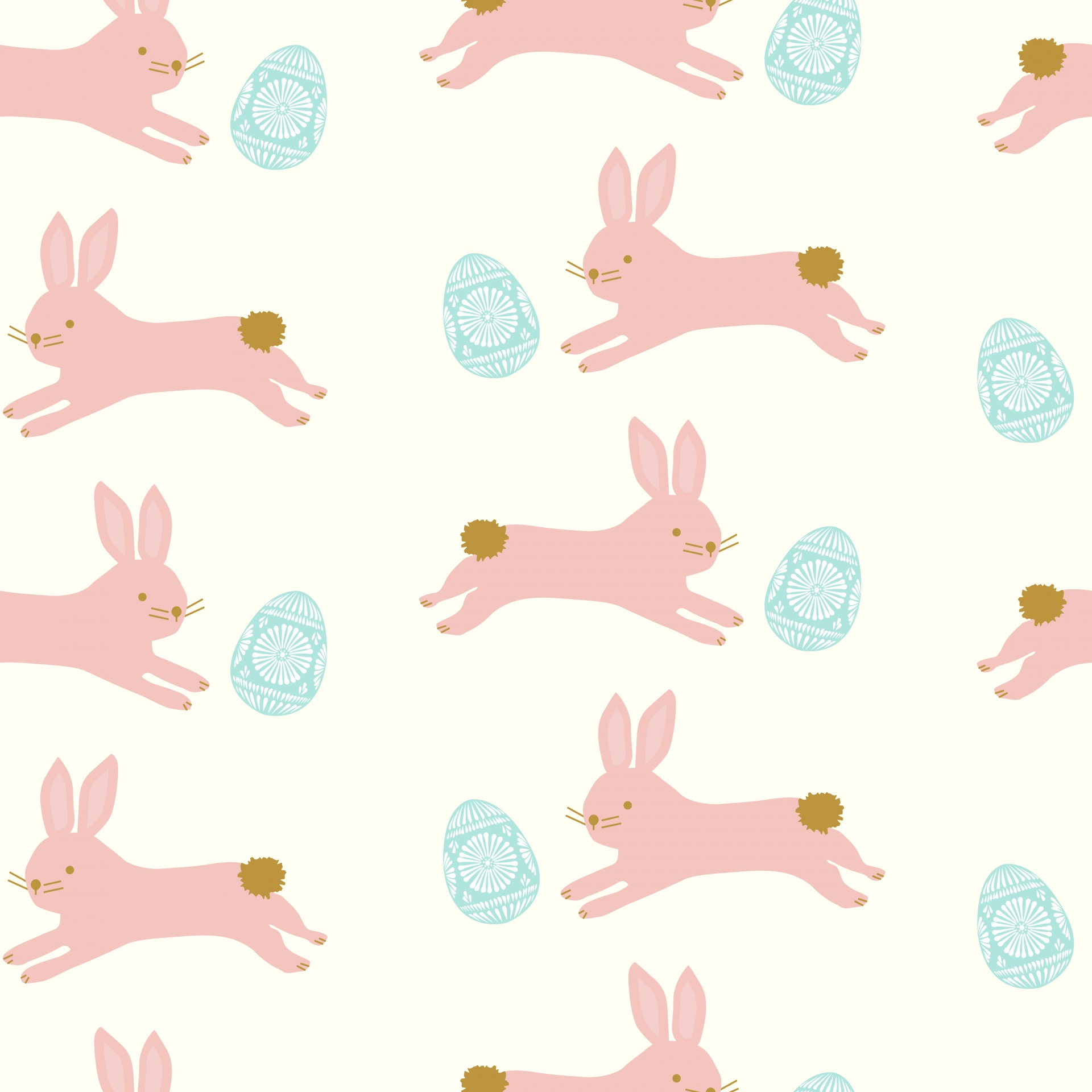 Easter Bunny Wallpaper Pattern