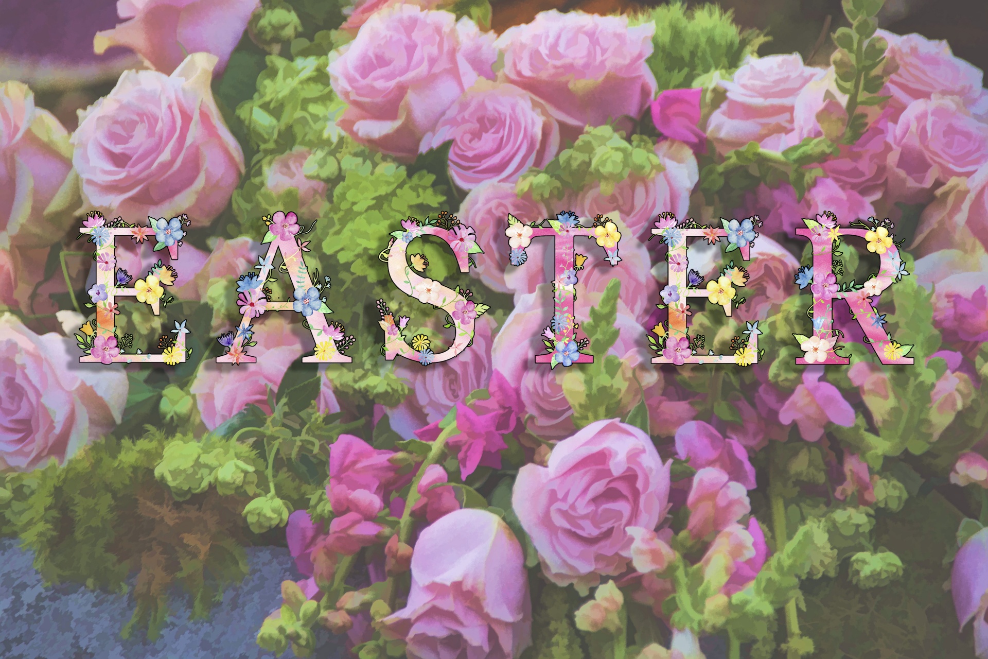 Easter Roses Free Stock Photo - Public Domain Pictures