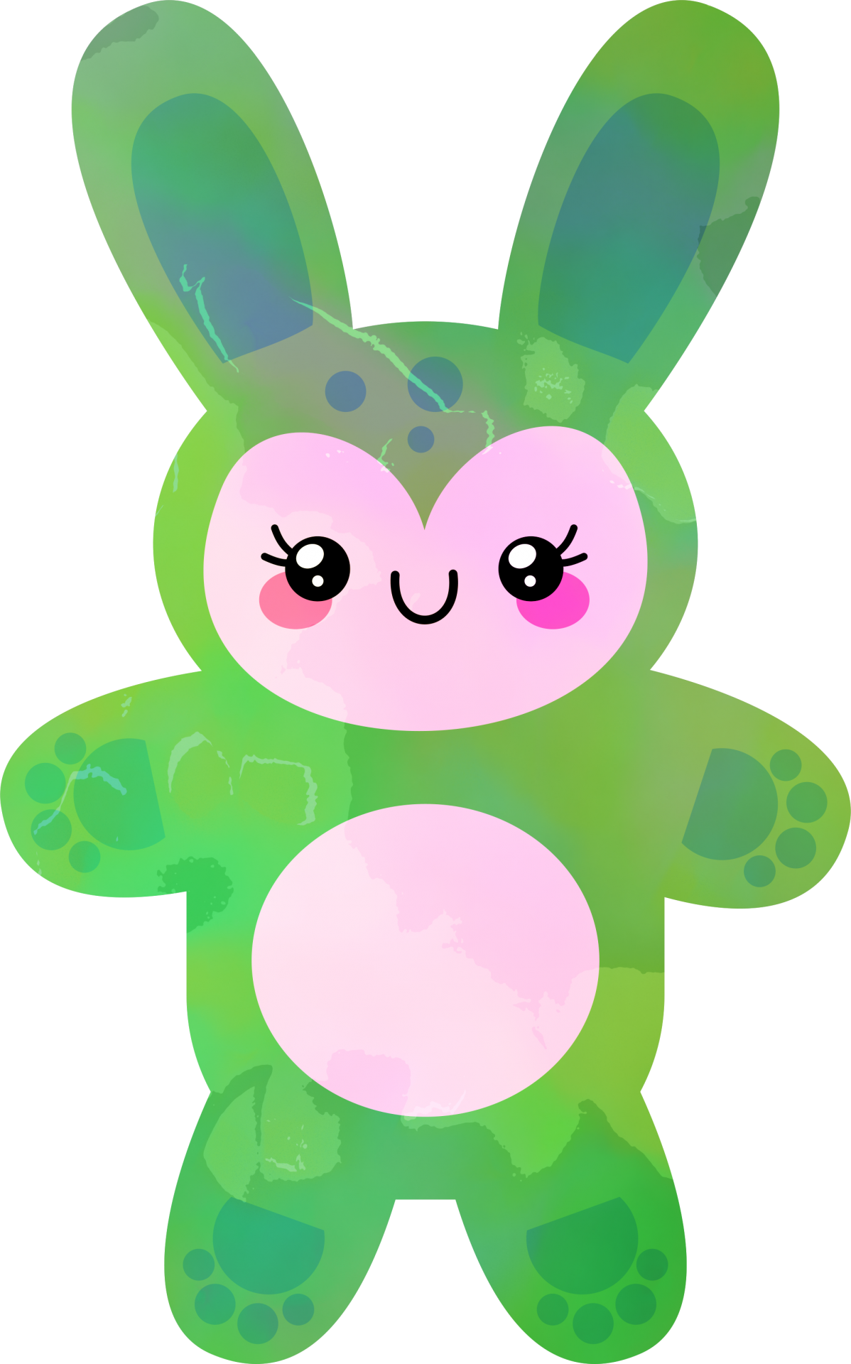 Kawaii Green Rabbit