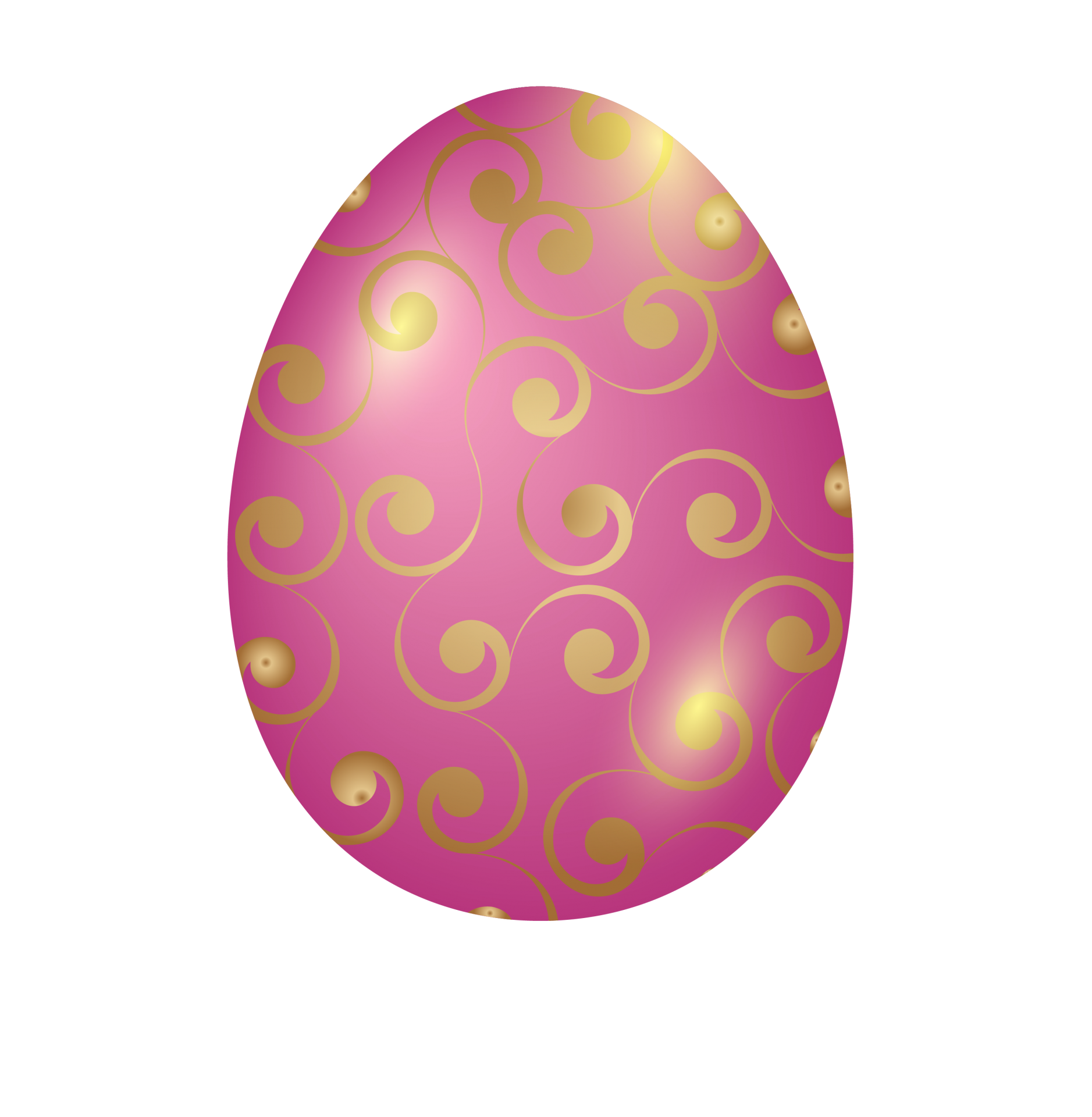 Pink Gold Easter Egg