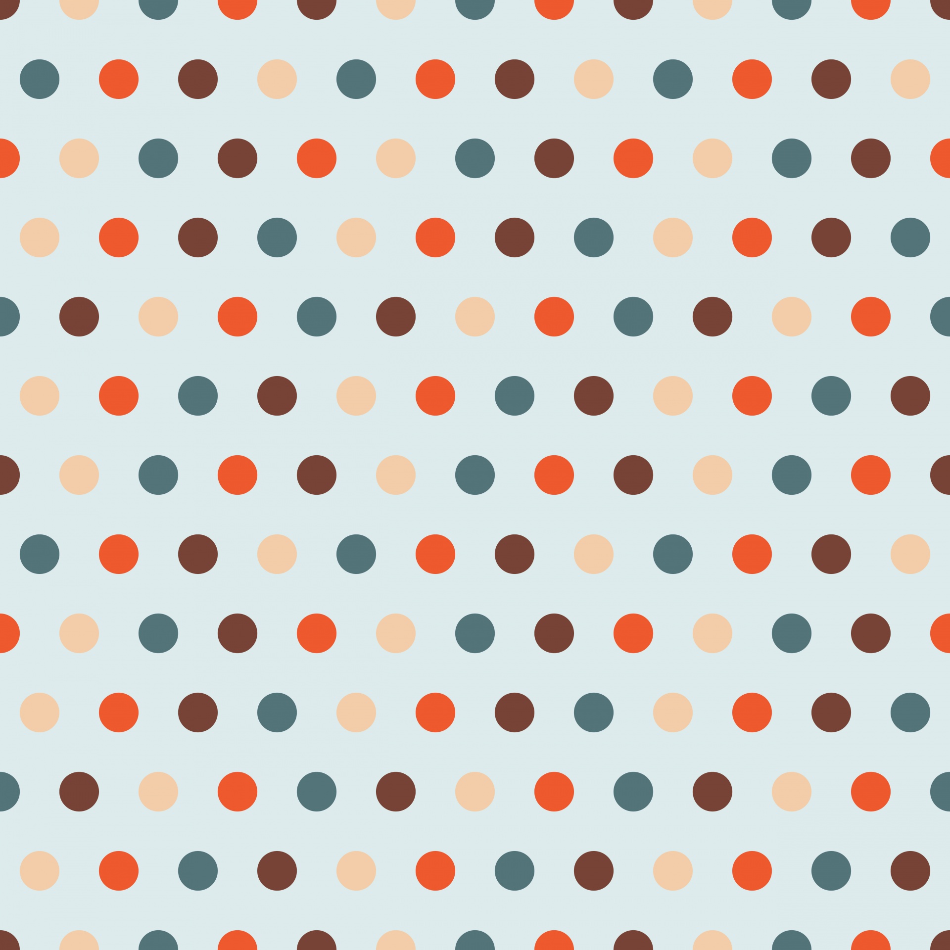 Polka Dots Background Multicolored