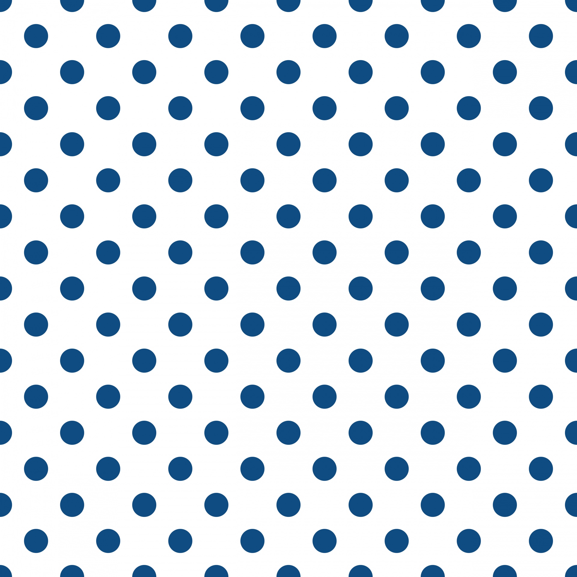 Polka Dots Blue White
