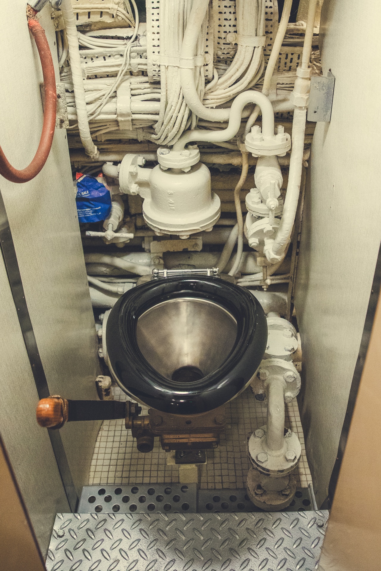 WC in a WWII submarine