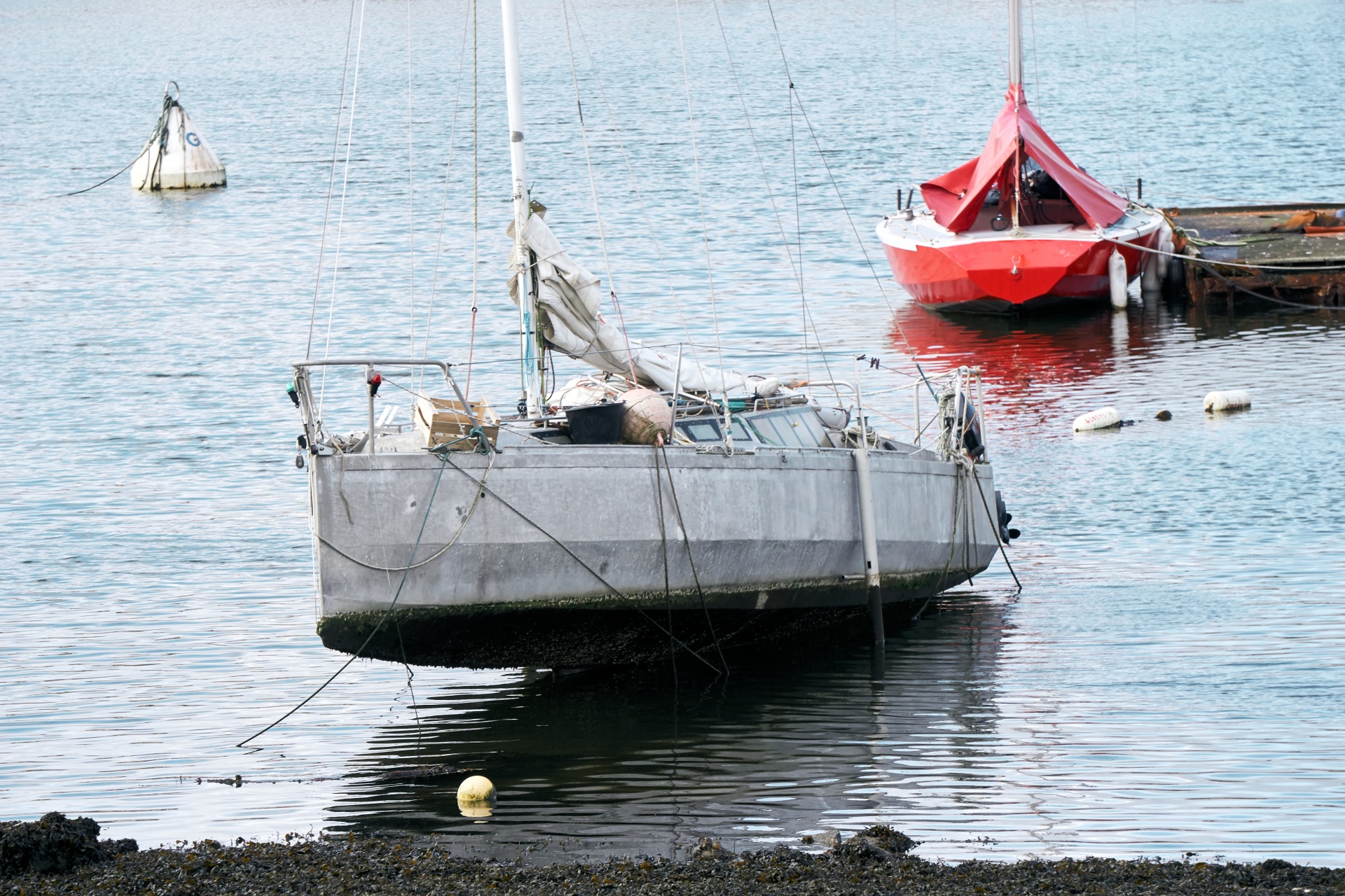 Sailboat At Low Tide