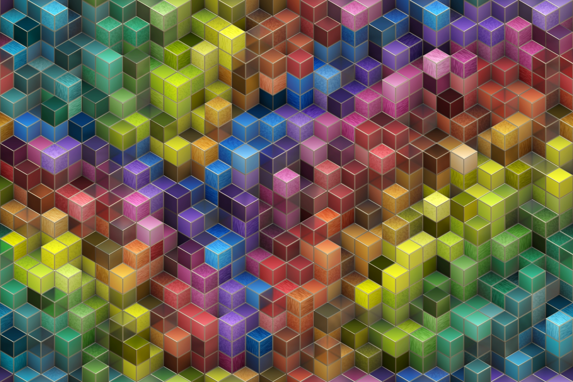 Cube Colorful Colors Background