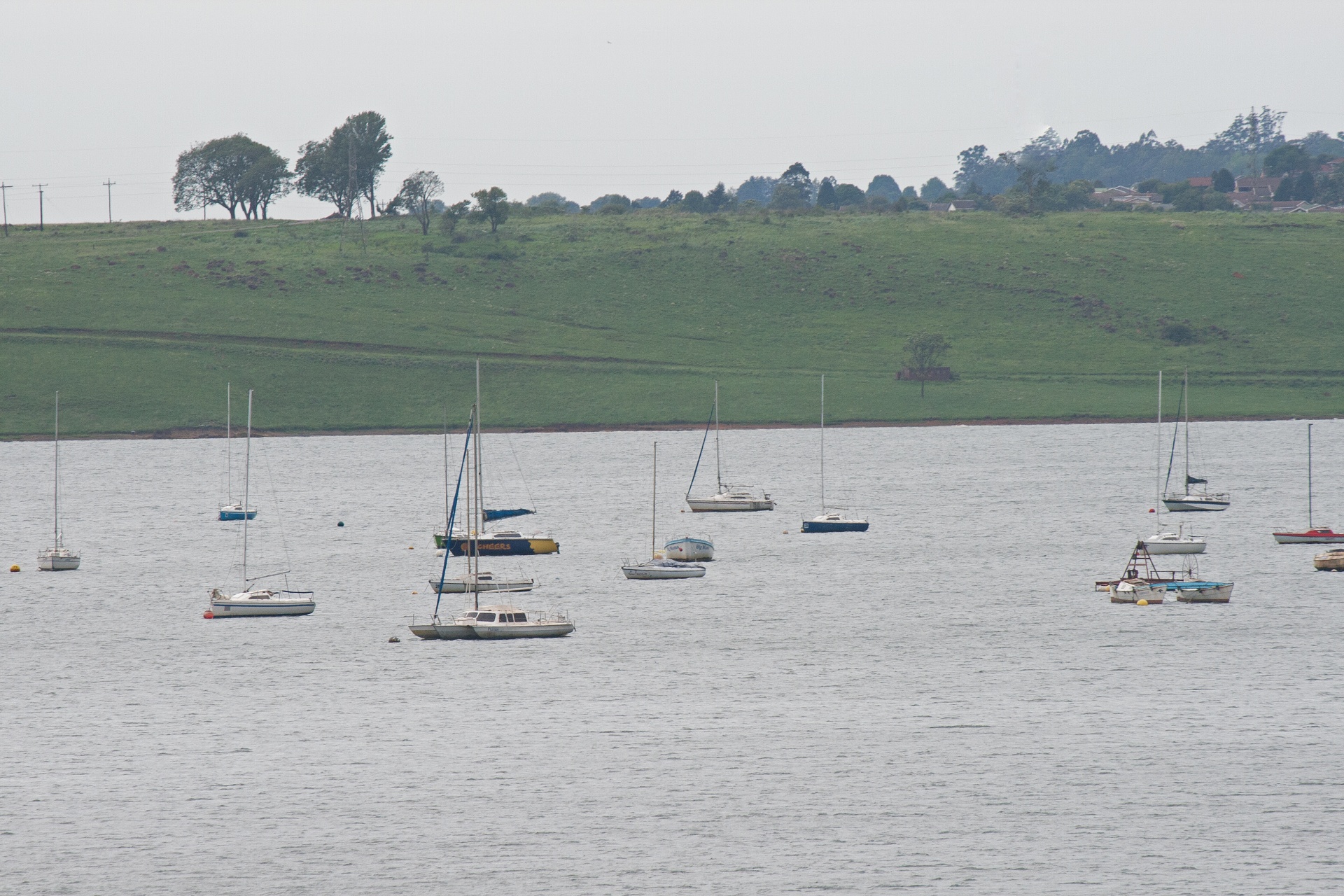 Yachts Anchored On Midmar Dam