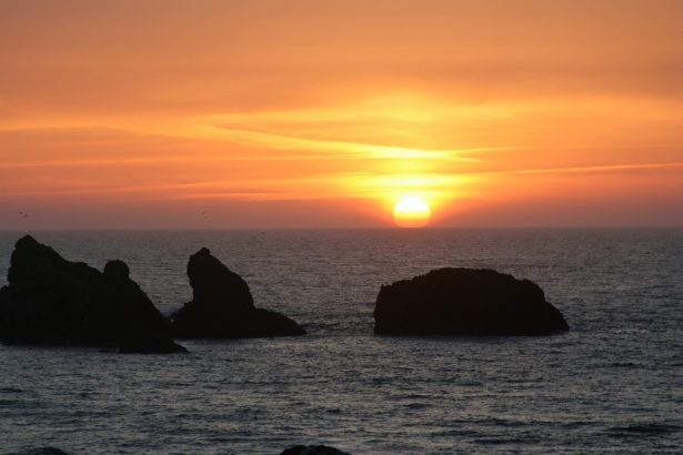 Pacific Ocean Sunset Free Stock Photo - Public Domain Pictures