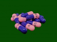 Amoxicillin Pills Green Background