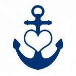 Anchor Heart Nautical Clipart