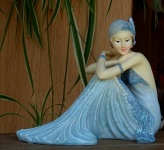 Beautiful Lady Ceramic Ornament