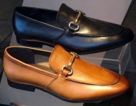 Brown Black Shoes For Men Display