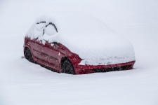 Car Buried In Snow