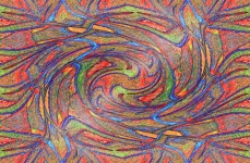 Colourful Twirled Sketch Pattern