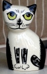 Cute Black And White Cat Ornament