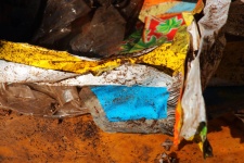 Discarded Soiled Plastic Wrappers