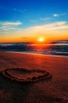 Heart Shape On The Beach