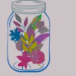Floral Mason Jar