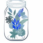 Floral Mason Jar
