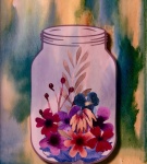 Flower Mason Jar
