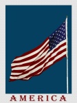 America Poster USA Flag