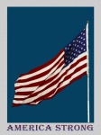 America Strong Flag Poster
