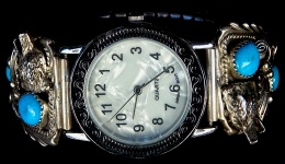 Ladies Turquoise Stone Wristwatch