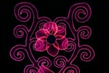 Lighted Flower Pink Lights