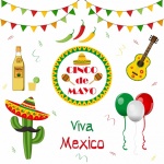 Mexico Elements For Cinco De Mayo