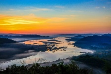Morning Sunlight Mekong River