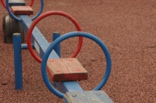 Old-fashioned Playground See-saw