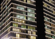 Several Office Buildings At Night
