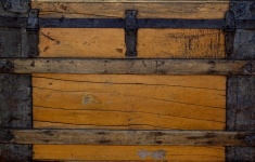 Side Of Old Wooden Trunk Background